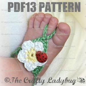 Flower Barefoot Sandals - Crochet Pattern For..