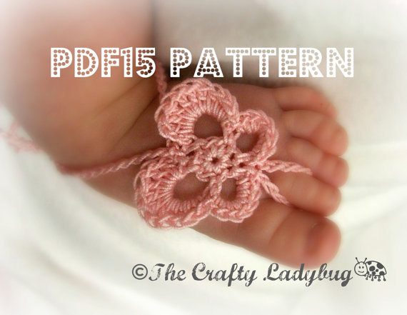 Butterfly Barefoot Sandals Pattern - For Babies And Toddlers - Pdf15
