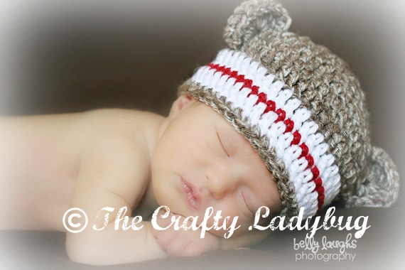 Plain And Simple Monkey Hat Crochet Pattern - 6 Sizes - For Boys And Girls - Pdf1